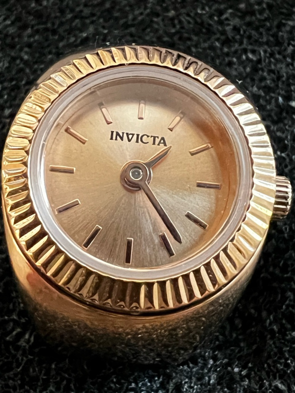 Invicta Gold Tone Women's Ring Watch